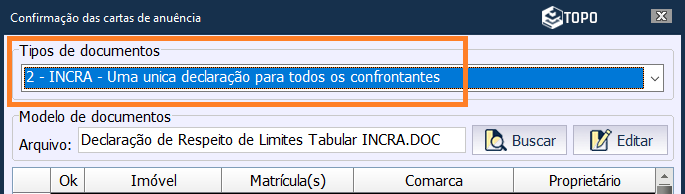 Gerar Carta de Anuência – Portal Métrica de Suporte Técnico