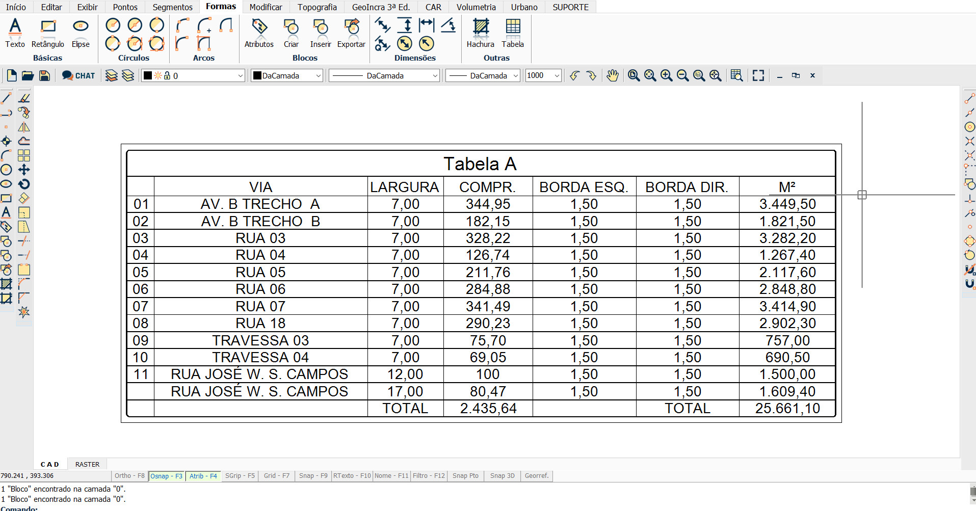 Tabela em excel