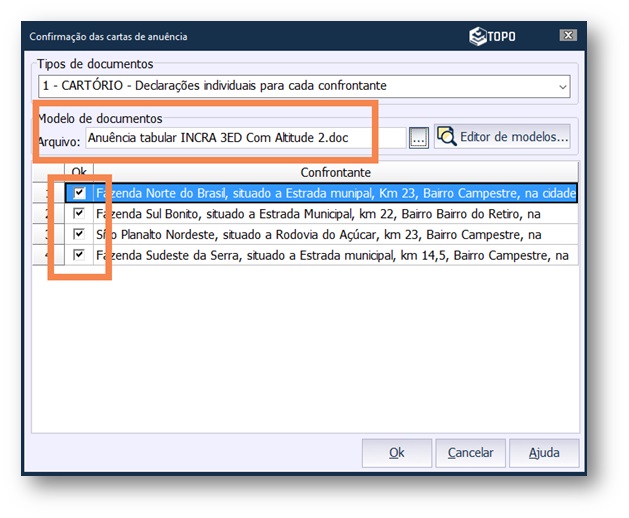 Gerar Carta de Anuência – Portal Métrica de Suporte Técnico